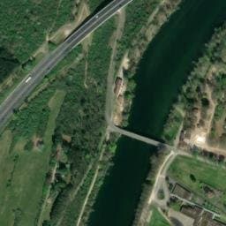 Vue satellite de Camping l'Aincontournable à Poncin