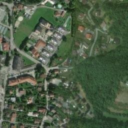 Vue satellite de Camping municipal du Bois des Tours de Bonneville à La Tour