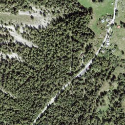 Vue satellite de Couvert Plat de la Saillun à Vallorcine