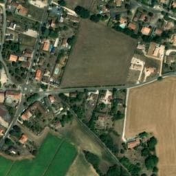 Vue satellite de Aire de stationnement camping-car Taizé-Aizie à Taizé-Aizie