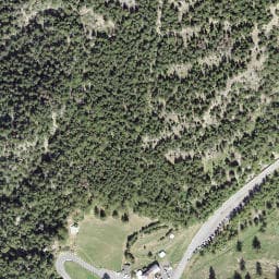 Vue satellite de Gîte du col de la Forclaz à Vallorcine