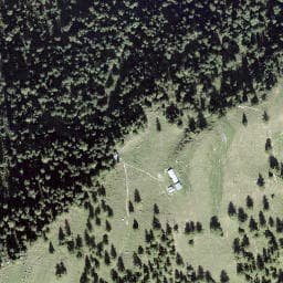 Vue satellite de Cabane de Bovinette à Vallorcine