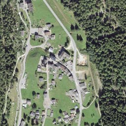 Vue satellite de Fontaine de Trient à Vallorcine