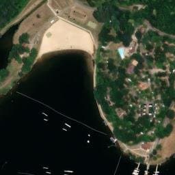 Vue satellite de Camping du Lac de St-Pardoux à Razès