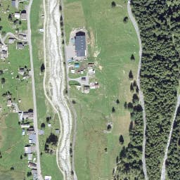 Vue satellite de Refuge le Peuty à Vallorcine