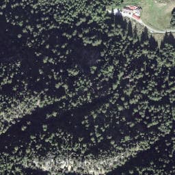 Vue satellite de Plan de l'Au à Vallorcine