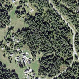 Vue satellite de Chalet La Grange à Vallorcine