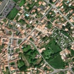 Vue satellite de Parking Place de la fête à Saint-Denis-d'Oléron