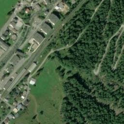 Vue satellite de Fontaine de Vallorcine (route du Tacul) à Vallorcine