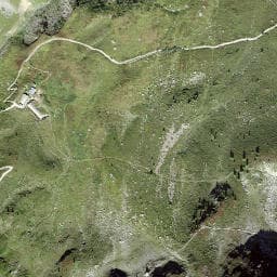 Vue satellite de Abri des Herbagères à Vallorcine
