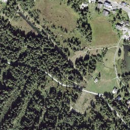 Vue satellite de Pension En Plein Air à Vallorcine