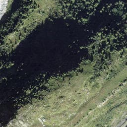 Vue satellite de Refuge des Pétoudes à Vallorcine