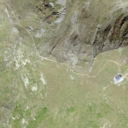 Vue satellite de Cabane du Col de Mille à Chamonix-Mont-Blanc