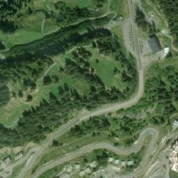 Vue satellite de Cabane de la FMG à Arâches-la-Frasse