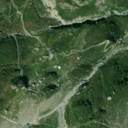 Vue satellite de Refuge de la Pierre à Bérard à Vallorcine