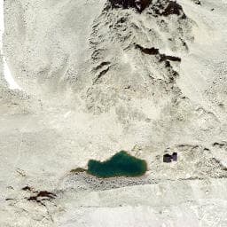 Vue satellite de Cabane d'Orny à Vallorcine