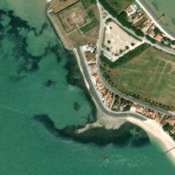 Vue satellite de Aire du Fort de l'Aiguille à Fouras