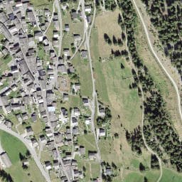 Vue satellite de Fontaine de Liddes à Chamonix-Mont-Blanc
