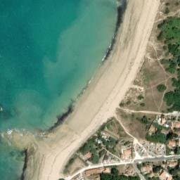 Vue satellite de Parking de la pointe de Chaucre à La Brée-les-Bains