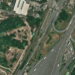 Vue satellite de Aire de Villefranche-Limas Est à Jassans-Riottier