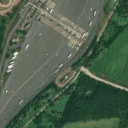 Vue satellite de Aire de Villefranche-Limas Ouest à Jassans-Riottier