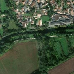 Vue satellite de Camping municipal Les Peupliers à Tonnay-Boutonne