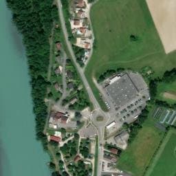 Vue satellite de Camping du Haut-Rhone à Seyssel