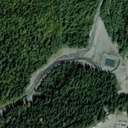 Vue satellite de Aire de camping-car à Magland (2) à Magland