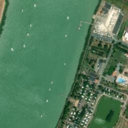 Vue satellite de Camping Le Bateau à Vergeroux