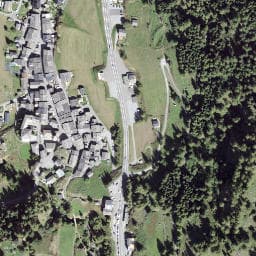 Vue satellite de Au Petit Vélan à Chamonix-Mont-Blanc