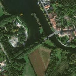 Vue satellite de Saint-Jean-d'Angély Plan d'eau De Bernouet - Rouillac à Ternant