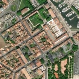 Vue satellite de Parking esplanade Pierre Soumet à Rochefort