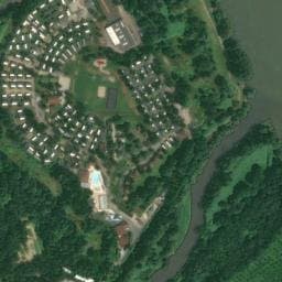 Vue satellite de Camping Portes du Beaujôlais à Quincieux