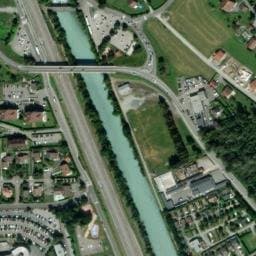 Vue satellite de Le relais de la Vallée Blanche à Magland