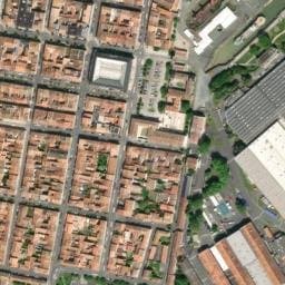 Vue satellite de Parking place de la Galissonière à Rochefort