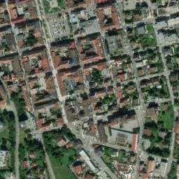 Vue satellite de Fontaine de Sallanches (place Charles Albert) à Sallanches