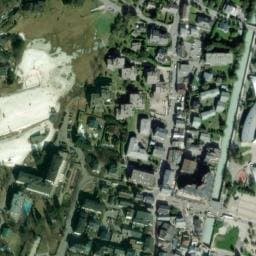 Vue satellite de Fontaine de la promenade du Fori à Chamonix-Mont-Blanc