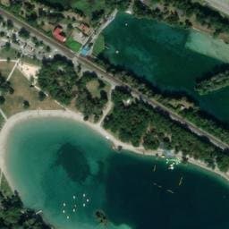 Vue satellite de Mont Blanc Plage à Magland