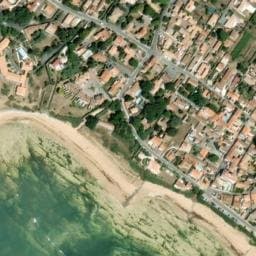 Vue satellite de Parking autobus Avenue des Pins à Saint-Pierre-d'Oléron