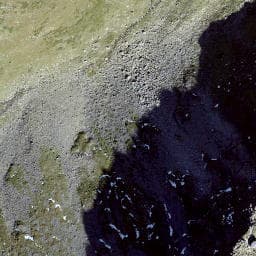 Vue satellite de Cabane du Vélan à Chamonix-Mont-Blanc