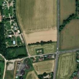 Vue satellite de Camping de l'Écluse à Parcieux