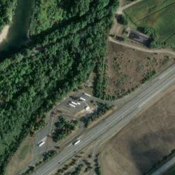 Vue satellite de Aire des Brotteaux à Chazey-sur-Ain
