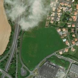 Vue satellite de Parking Co-voiturage à Échillais