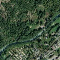 Vue satellite de Camping des Ecureuils à Les Houches