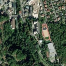 Vue satellite de Fontaine du parc thermal de Saint-Gervais-les-Bains à Domancy