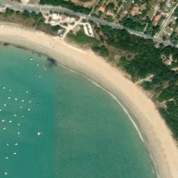 Vue satellite de Parking de la Perroche - Ecole de voile à Dolus-d'Oléron