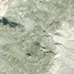 Vue satellite de Refuge de l'Envers des Aiguilles à Chamonix-Mont-Blanc