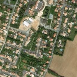 Vue satellite de Aire de camping-car à Échillais (2) à Échillais