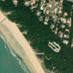 Vue satellite de Parking plage du Treuil à Dolus-d'Oléron