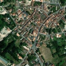 Vue satellite de Aire de camping-car à Aigre à Aigre